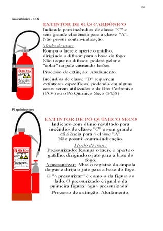 64
Gás carbônico - CO2
Pó químico seco
 