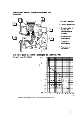 13
Figura 13 – Interior e gráfico de um disjuntor industrial 3WN.
 