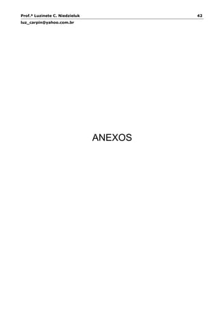 Prof.ª Luzinete C. Niedzieluk 42
luz_carpin@yahoo.com.br
ANEXOS
 