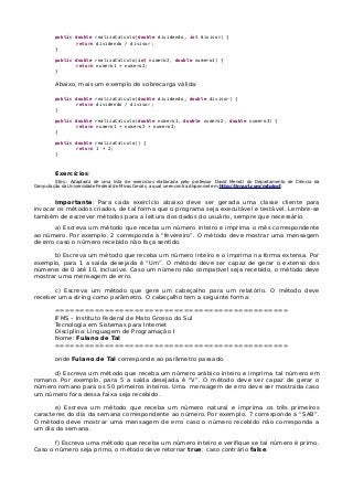 Apostila - Linguagem de Programação I