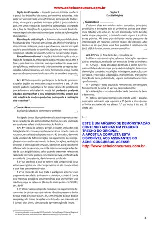1 Assunto cobrado nas seguintes provas: Cespe/CEF/Engenharia/Nível Supe-rior/ 
2010/Questão 15/Asser va A e FCC-Fundação Carlos Chagas/Tribunal 
Regional do Acre/Técnico Judiciário/Área Administra va/2010/Questão 62. 
1 
 