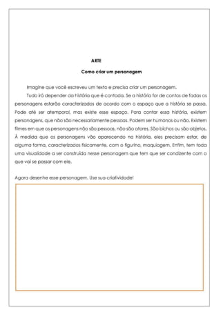 APOSTILA DE ATIVIDADES DE ARTE PARA O 3 ANO.pdf