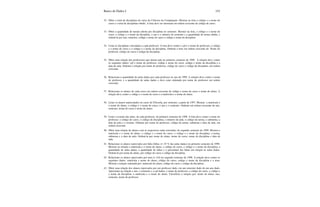 Banco de Dados I 153
32. Obter o total de disciplinas do curso de Ciências da Computação. Mostrar na lista o código e o nome do
curso e o total de disciplinas obtido. A lista deve ser mostrada em ordem crescente de código de curso.
33. Obter a quantidade de turmas aberta por disciplina no semestre. Mostrar na lista, o código e o nome do
curso, o código e o nome da disciplina, o ano e o número do semestre e a quantidade de turma obtida, e
ordená-la por ano, semestre, código e nome do curso e código e nome da disciplina.
34. Listar as disciplinas vinculadas a cada professor. A lista deve conter o cpf e o nome do professor, o código
e o nome do curso e o código e o nome da disciplina. Ordenar a lista em ordem crescente de: Nome do
professor, código do curso e código da disciplina.
35. Obter uma relação dos professores que deram aula no primeiro semestre de 1999. A relação deve conter
os seguintes dados: cpf e nome do professor, código e nome do curso, código e nome da disciplina e a
data da aula. Ordenar a relação por nome do professor, código do curso e código da disciplina, em ordem
crescente.
36. Relacionar a quantidade de aulas dadas por cada professor no ano de 1999. A relação deve conter o nome
do professor e a quantidade de aulas dadas e deve estar ordenada por nome do professor em ordem
crescente.
37. Relacionar os alunos de cada curso em ordem crescente de código e nome do curso e nome do aluno. A
relação deve conter o código e o nome do curso e a matrícula e o nome do aluno.
38. Listar os alunos matriculados no curso de Filosofia, por semestre, a partir de 1997. Mostrar a matrícula e
o nome do aluno, o código e o nome do curso, o ano e o semestre. Ordenar em ordem crescente de ano,
semestre, nome do curso e nome do aluno.
39. Listar o resumo das aulas, de cada professor, do primeiro semestre de 1998. A lista deve conter o nome do
professor, o código do curso, o código da disciplina, o número da aula, o código da turma, a subturma, a
data da aula e o resumo. Ordenar por nome do professor, código da turma, subturma e data da aula, em
ordem crescente.
40. Obter uma relação de alunos com as respectivas aulas assistidas, do segundo semestre de 1999. Mostrar a
matrícula e o nome do aluno, o código e o nome do curso, o código e o nome da disciplina, a turma,
subturma e a data da aula. Ordená-la por nome do aluno, nome do curso, nome da disciplina e data da
aula.
41. Relacionar os alunos reprovados por falta (faltas >= 25 % das aulas dadas) no primeiro semestre de 1999.
Mostrar na relação a matrícula e o nome do aluno, o código do curso, o código e o nome da disciplina, a
quantidade de aulas dadas, a quantidade de faltas e o percentual das faltas em relação às aulas dadas.
Ordená-la por nome do aluno, por código do curso e código da disciplina.
42. Relacionar os alunos reprovados por nota (< 5,0) no segundo semestre de 1998. A relação deve conter os
seguintes dados: matrícula e nome do aluno, código do curso, código e nome da disciplina e a nota.
Mostrar a relação ordenada por: matricula do aluno, código do curso e código da disciplina.
43. Obter uma relação dos alunos reprovados por um professor dado, em um semestre dado de um ano dado.
Apresentar na relação o ano, o semestre e o cpf dados, o nome do professor, o código do curso, o código e
o nome da disciplina, a matrícula e o nome do aluno. Classificar a relação por: nome do aluno, ano,
semestre, nome do professor.
 