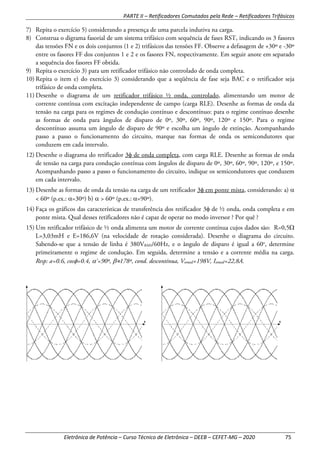 Fases Rst Eletrônica de Potência 2020 - Cefet-MG | PDF