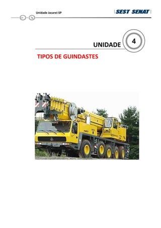 Unidade Jacareí-SP
4
UNIDADE
TIPOS DE GUINDASTES
 