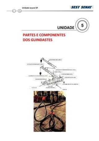 Unidade Jacareí-SP
5
UNIDADE
PARTES E COMPONENTES
DOS GUINDASTES
 