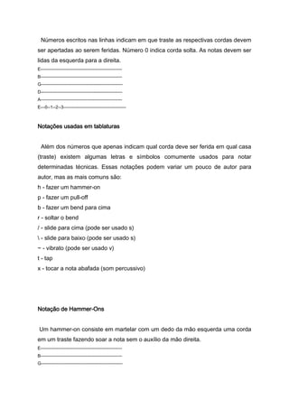 Apostila de guitarra