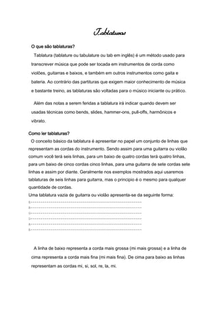 Apostila de guitarra