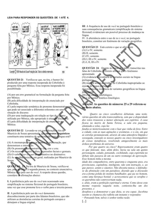 Apostila de interpretação cursinho 4ª semana