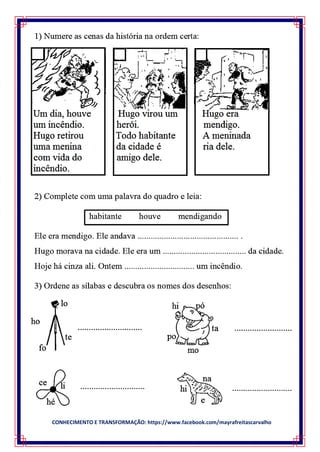 CONHECIMENTO E TRANSFORMAÇÃO: https://www.facebook.com/mayrafreitascarvalho
 