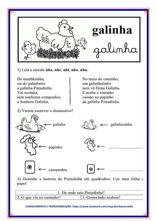 CONHECIMENTO E TRANSFORMAÇÃO: https://www.facebook.com/mayrafreitascarvalho
 