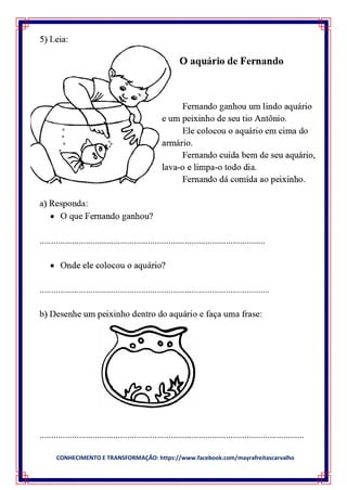 CONHECIMENTO E TRANSFORMAÇÃO: https://www.facebook.com/mayrafreitascarvalho
 