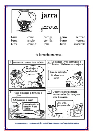 CONHECIMENTO E TRANSFORMAÇÃO: https://www.facebook.com/mayrafreitascarvalho
 