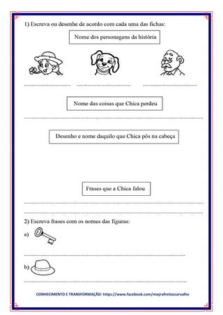 CONHECIMENTO E TRANSFORMAÇÃO: https://www.facebook.com/mayrafreitascarvalho
 