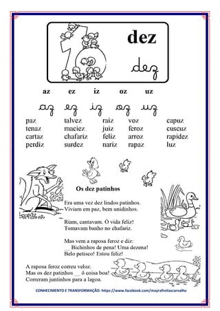 CONHECIMENTO E TRANSFORMAÇÃO: https://www.facebook.com/mayrafreitascarvalho
 