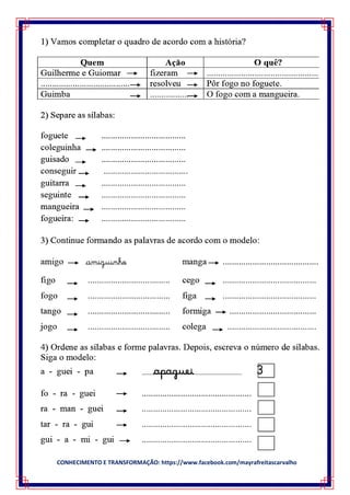 CONHECIMENTO E TRANSFORMAÇÃO: https://www.facebook.com/mayrafreitascarvalho
 