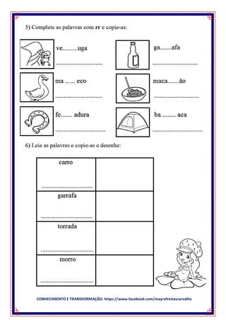 CONHECIMENTO E TRANSFORMAÇÃO: https://www.facebook.com/mayrafreitascarvalho
 