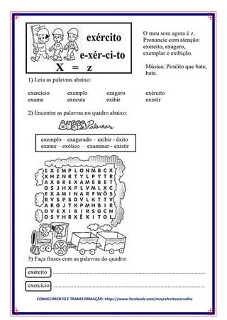 CONHECIMENTO E TRANSFORMAÇÃO: https://www.facebook.com/mayrafreitascarvalho
 