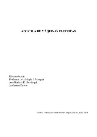 APOSTILA DE MAQUINAS ELETRICAS pdf apostila-de-maquinas-eletricas-pdf