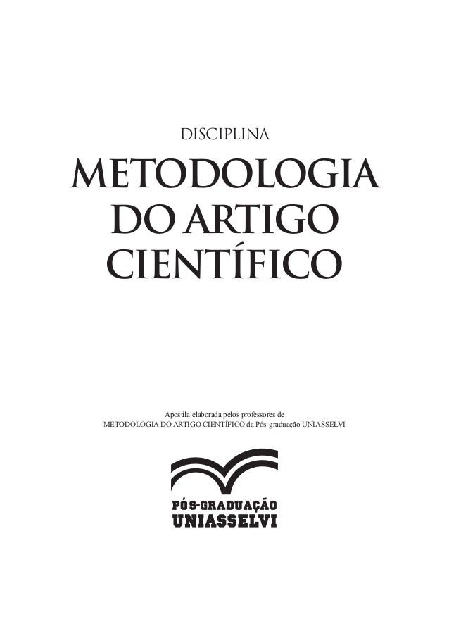 Caracteristicas do artigo cientifico