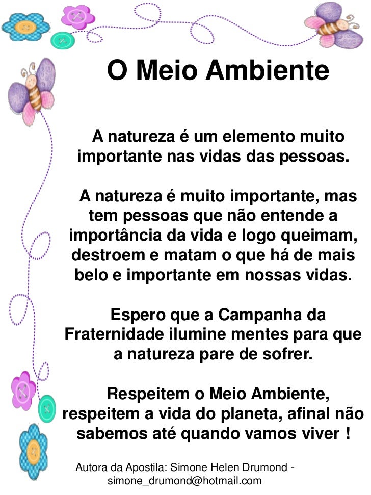 Texto Sobre Meio Ambiente Em Ingles Com Tradução