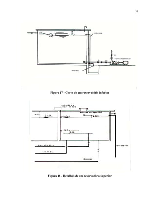 34
Figura 17 - Corte de um reservatório inferior
Figura 18 - Detalhes de um reservatório superior
 