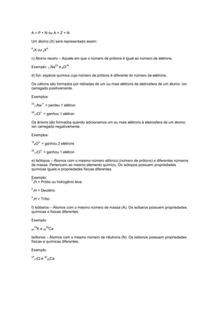 APOSTILA DE DEPENDÊNCIA DE QUÍMICA
