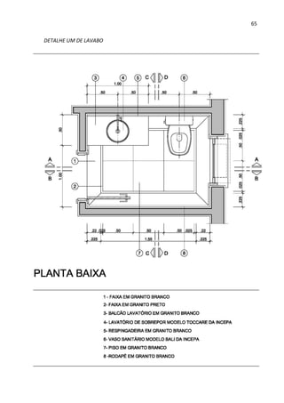 65 
 
DETALHE UM DE LAVABO 
 
 