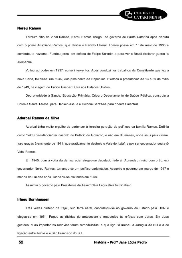 História e Geografia de Santa Catarina