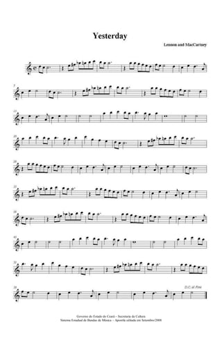 Governo do Estado do Ceará – Secretaria da Cultura
Sistema Estadual de Bandas de Música – Apostila editada em Setembro/2008
 