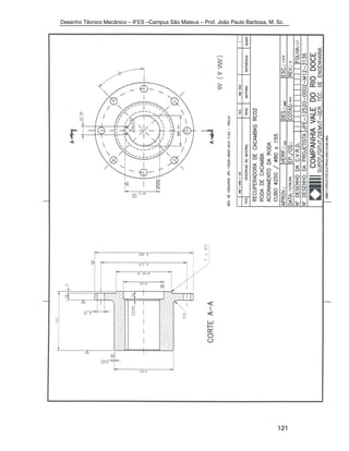 Desenho Técnico Mecânico – IFES –Campus São Mateus – Prof. João Paulo Barbosa, M. Sc. 
121 
 