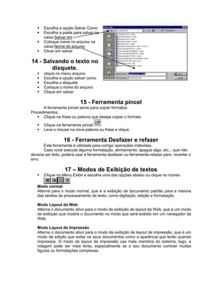 Apostila Básica de Word