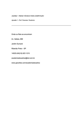 Guia Academia RL Nivel 1 1, PDF, Xadrez