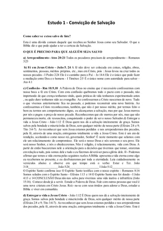 Apostila do discipulado encontro das aguas | PDF