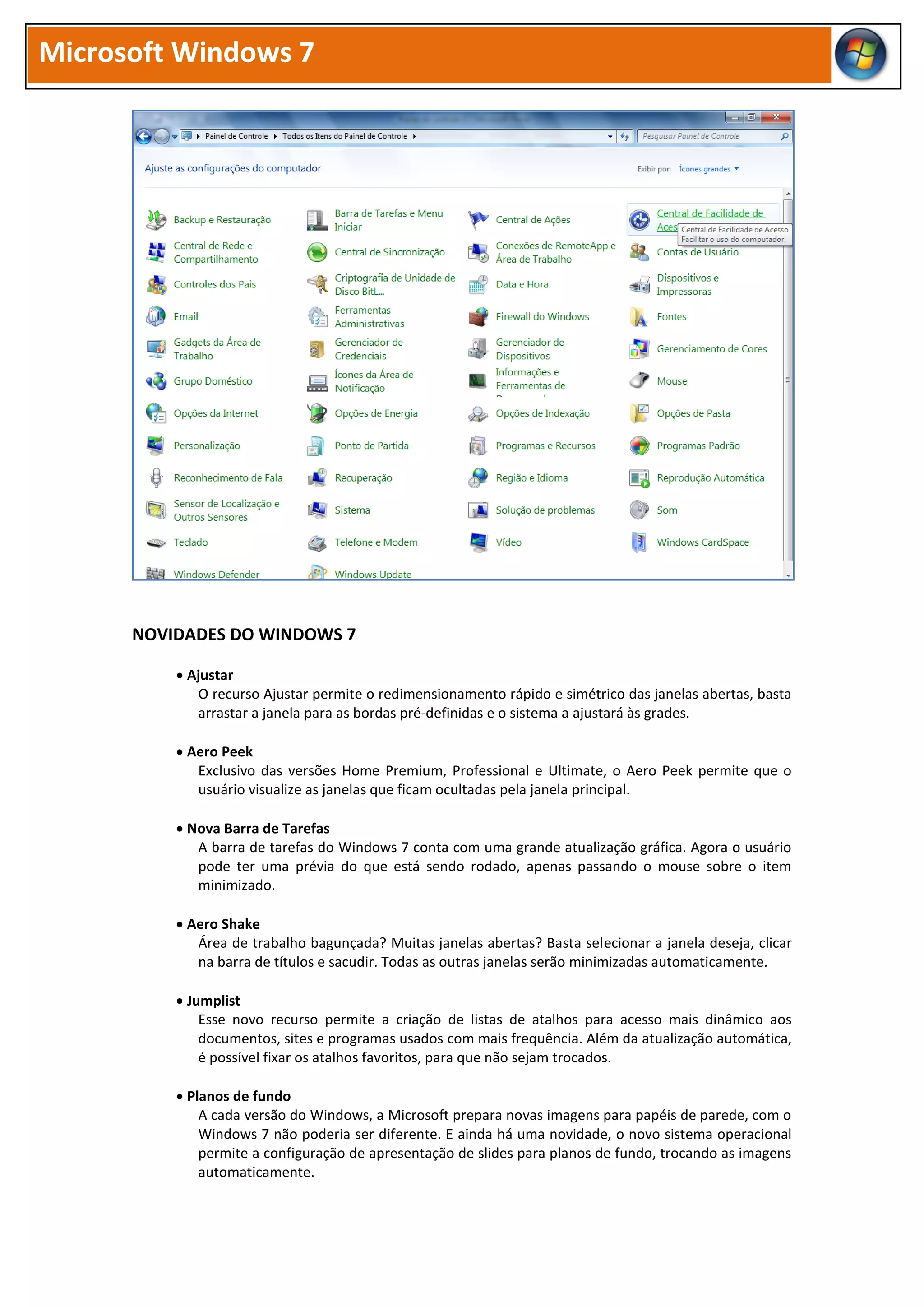 Apostila do windows 7 | PDF