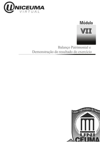 V II

               Balanço Patrimonial e
Demonstração do resultado do exercício
 