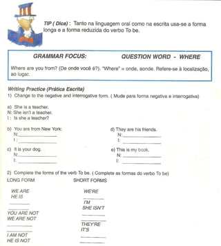 Apostila easy english parte 01