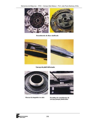 Elementos de Máquinas – IFES – Campus São Mateus – Prof. João Paulo Barbosa, M.Sc.
208
 