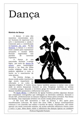 Educação Física 9 Ano (1), PDF, Danças
