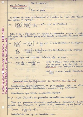 CursoEquaçõesDiferenciaisOrdinárias-UFRJ1967-
EngenhariaEletrônica-FranciscoPetruccelli
 