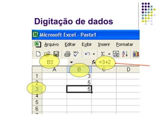 Digitação de dados
 
