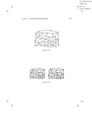 “GrafosModfranci
2009/6/30
page 75
Estilo OBMEP
SEC. 5.1: CONJUNTOS INDEPENDENTES 75
Figura 5.2:
Figura 5.3:
 