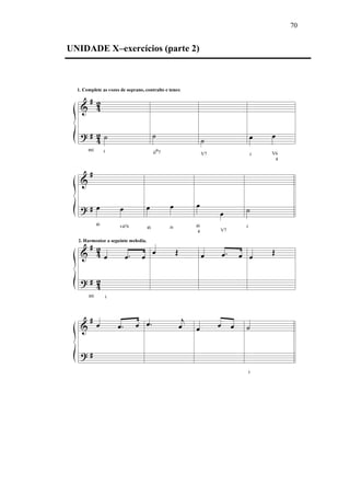 70
UNIDADE X–exercícios (parte 2)
 