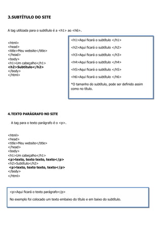 Apostila html,xhtml e css