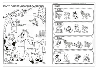 PINTE O DESENHO COM CAPRICHO
 