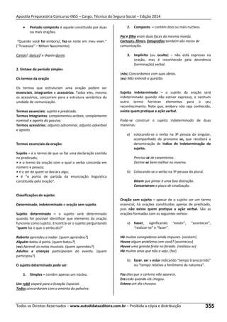 Apostila para Concurso INSS  - Técnico do seguro social