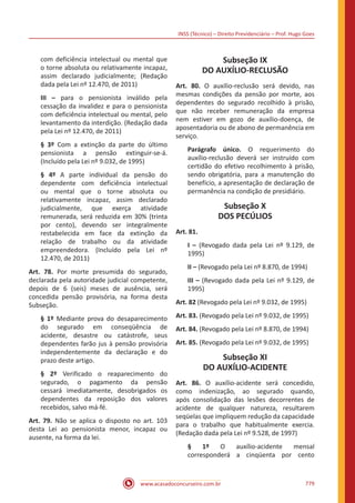 Apostila INSS Técnico do Seguro Social 