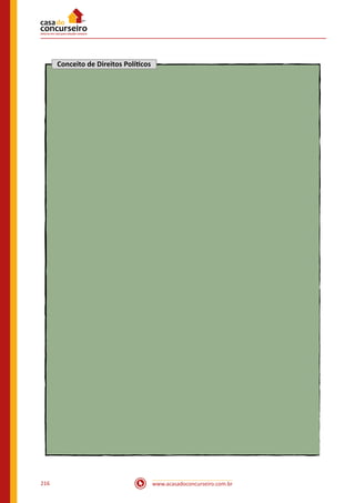 www.acasadoconcurseiro.com.br216
Conceito de Direitos Políticos
 