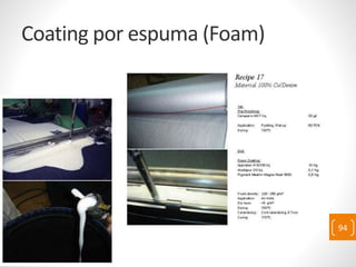 Coating por espuma (Foam)
94
 