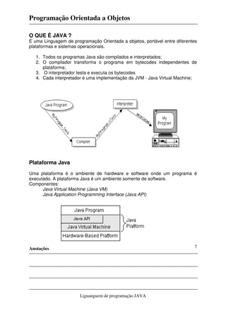curso de programación java | pdf | máquina virtual... Apostila java completo | PDF